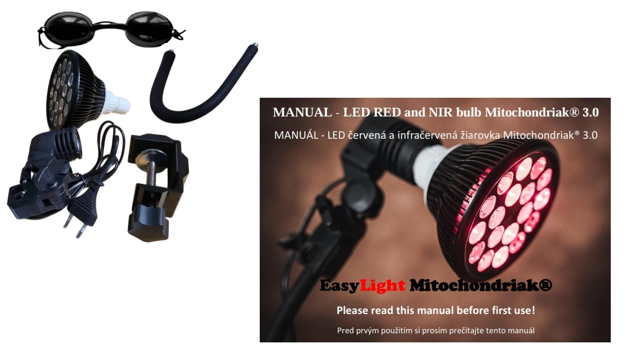 Mitochondriak - red, nir and UV light therapy devices, blue light blocking glasses and indoor lightning solutions